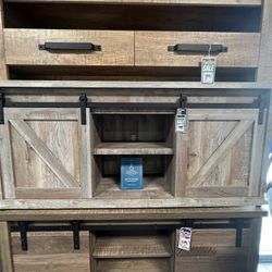 60” TV Stand w/ Barn Doors