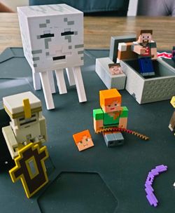 ▪︎▪︎ Minecraft Characters + Ghast + Minecart ▪︎▪︎