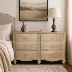 Modern Wood Dresser 6 Drawers 