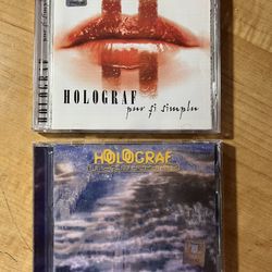 2 HOLOGRAF CD - UNDEVA DEPARTE & PUR SI SIMPLU - ROMANIA IMPORT - RARE