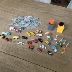 Mini Driven Toy Vehicles And Cars  With Roads
