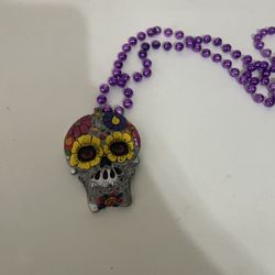 Day Of The Dead Necklace  Cinco De Mayo