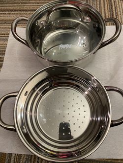 Parini signature series pot, 3.5 QT Dutch with steamer and lid