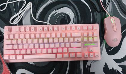 Gaming mechanical keyboard, comes with mouse and mousepad, 10 lighting modes