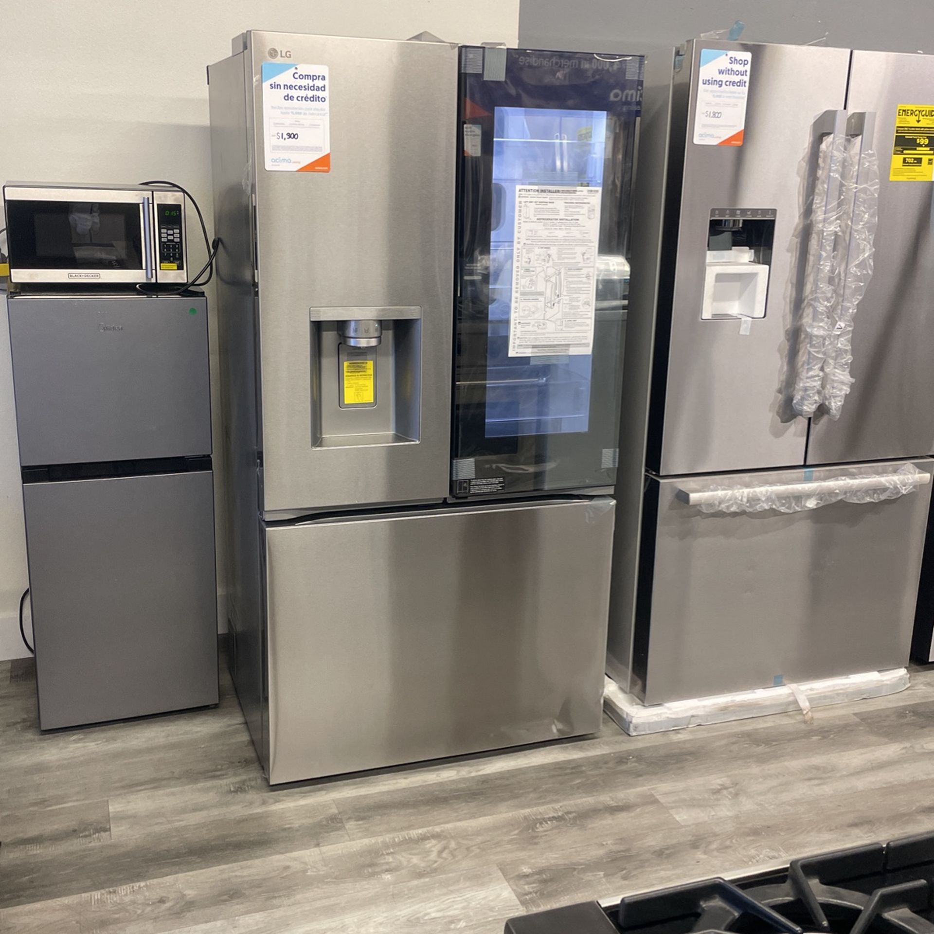 LG Mirror Instaview CounterDepth Max Refrigerator 25.5 Cubic Ft.βΌοΈ3 Ice MakersβΌοΈSCRATCH AND DENT SPECIALβΌοΈ