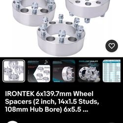 Brand New In Box Wheel Spacers!! Set Of 4