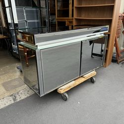 Contemporary Fully Mirrored Console Table/Cabinet/TV Stand Very Good Condition 