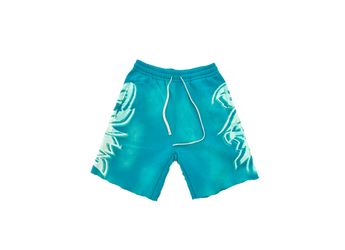 MF GLOW IN THE DARK SHORTS (Peacock Blue)