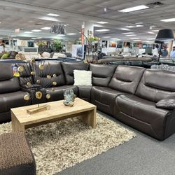 Beautiful Timeless Reclining Sectionals On Special NOW For Labor Day 65-80% OFF Starting @ $1299