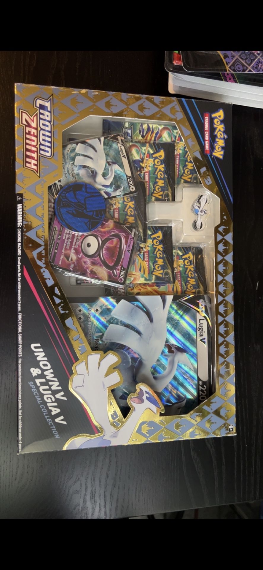 Pokémon Crown Zenith Unown V & Lugia Special Collection Box Sealed