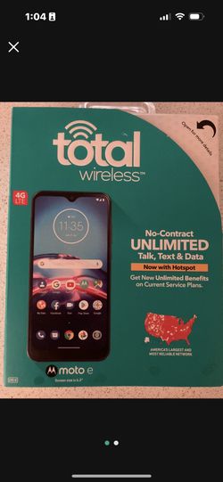 Like New Total Wireless Cell Phone Complete 
