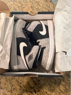 Jordan 1 Mid SE Elephant Print Black/White