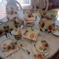 “Sunflower" dinnerware and serveware collection