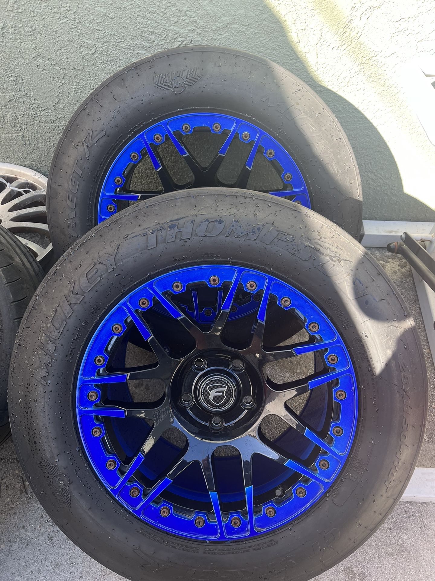 Forgestar F14 Beadlock Drag Rims Wheels Tires Mickey Thompson ET Street Rs Chevy Camaro SS Zl1 Cadillac CTS V G8 Corvette