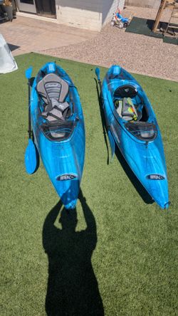 Two pelican kayaks