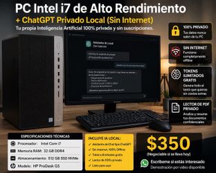 HP ProDesk G5 with local AI installed