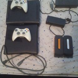 Two Xbox 360s, Everything In The Picture Is Included 
