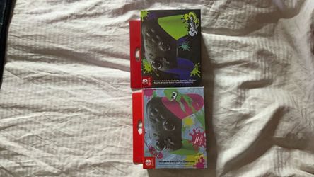 Splatoon Nintendo switch pro controllers 1&2
