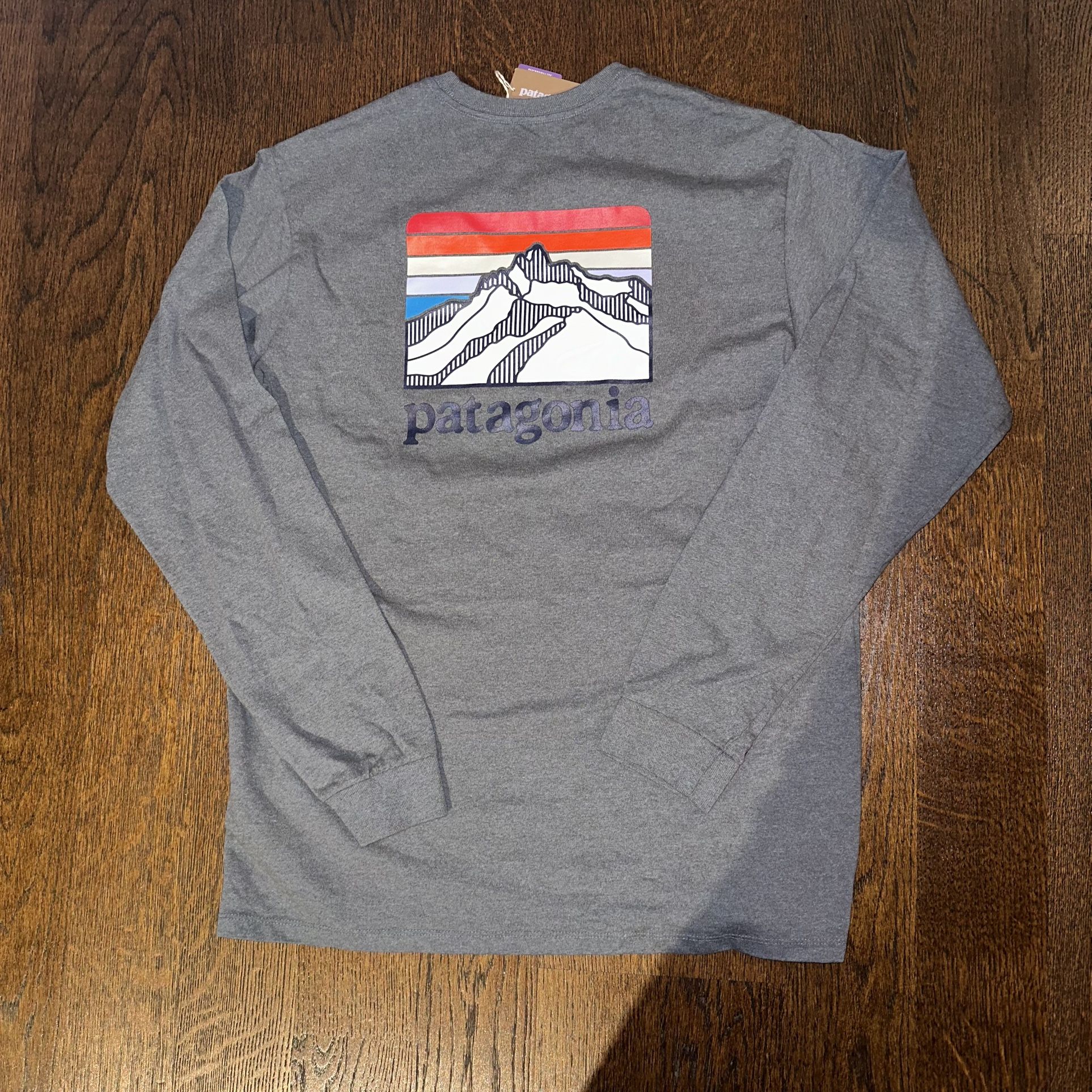 NEW Patagonia Mens Long Sleeve Line Logo Ridge Shirt, Small