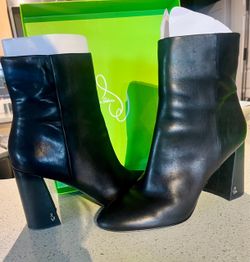 Sam Edelman Daria Black Leather Boots Size 10 | Worn 4 Times | Original Box