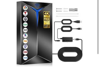 TV Antenna Indoor/Outdoor with Amplifier
