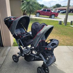 SIT N STAND DOUBLE STROLLER