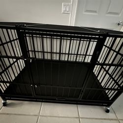 Dog Cage Heavy Duty On Wheels Brand New 