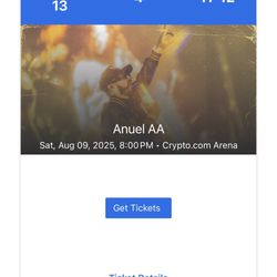Anuel Concert Tickets