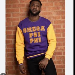 PURPLE OMEGA PSI PHI SWEATSHIRT