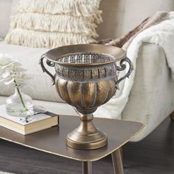 grayson lane bronze metal farmhouse vase