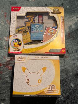 Pokémon 30th Anniversary ETB and poster collection bundle