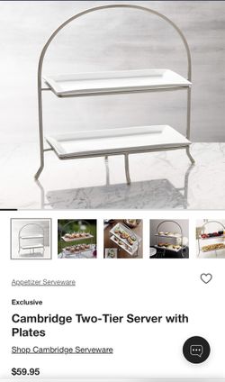 2 Tier Serving Trays From Crate & Barrel 
