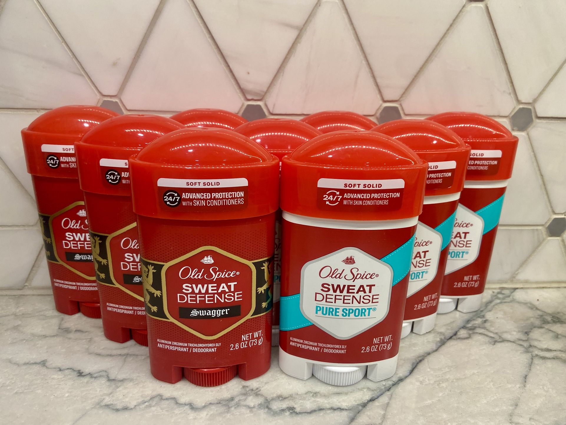 Old Spice Men's Antiperspirant Deodorant Sweat Defense Pure Sport OR Swagger, 2.6 oz. Unopened/new