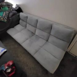 Gray Futon Sofa 