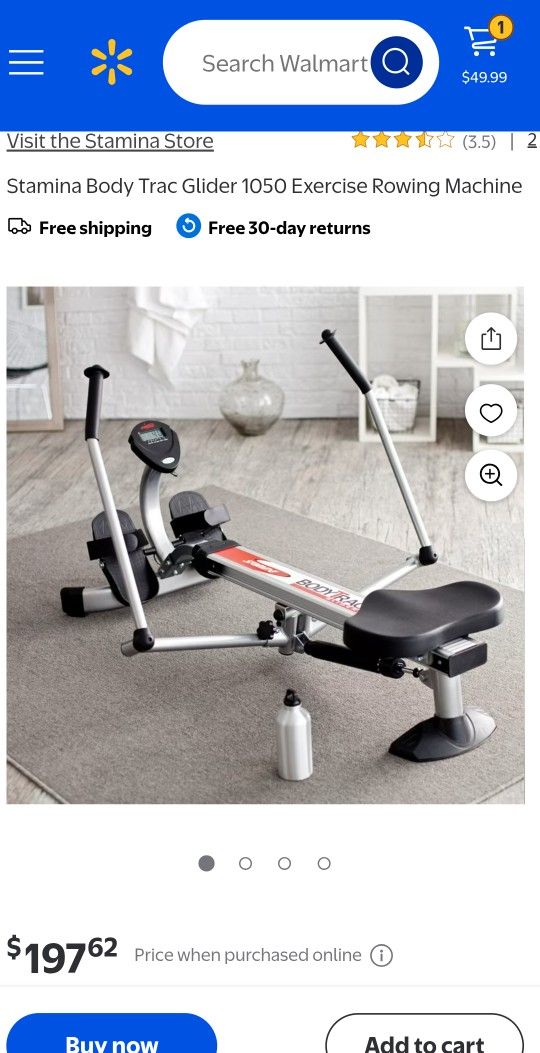 2
Stamina Body Trac Glider 1050 Exercise Rowing Machine