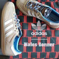 Adidas Samba Nylon Wales Bonner Desert White - Sz 10.5M