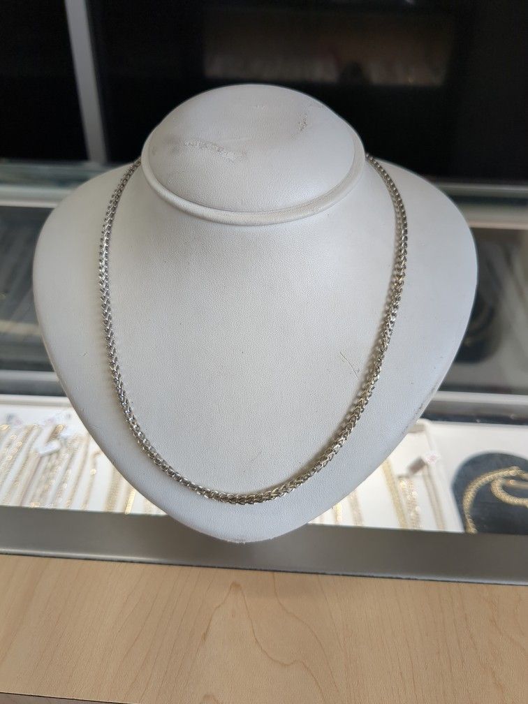 14k Gold White Gold Necklace Grams 22 Long Layaway Available