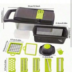 16PCS Vegetable Chopper, Professional Onion Chopper, Multi-Functional Food Chopper, Kitchen Vegetable Slicer/Dicer, Vegetable Chopper,