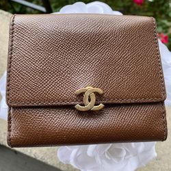 Chanel leather wallet