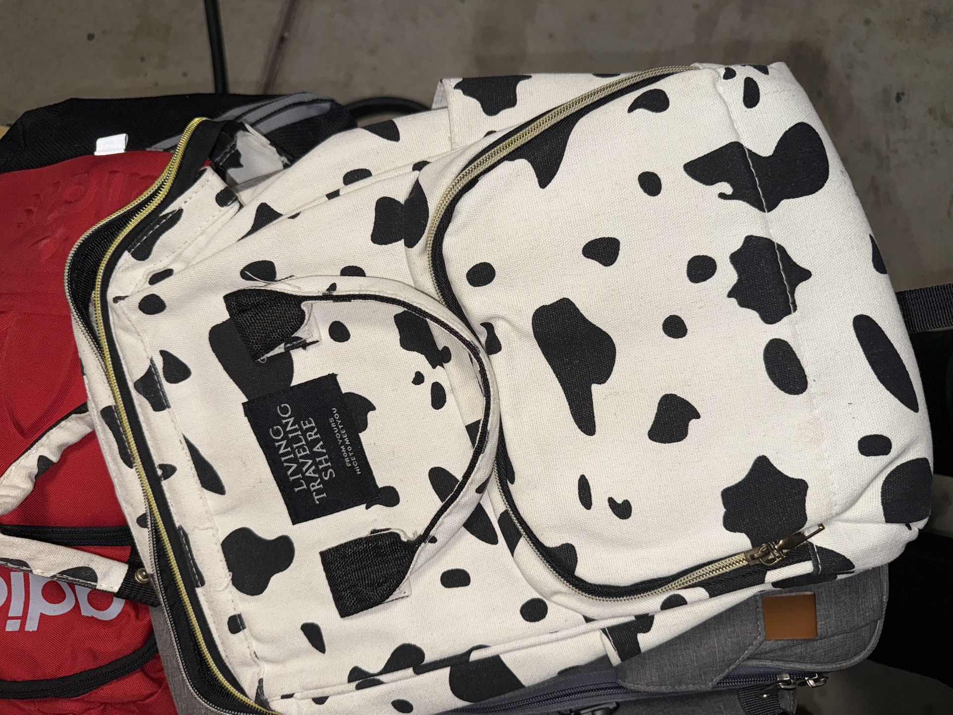 Cow Print Back Pack