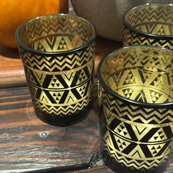 Three Boston Internation candleholders