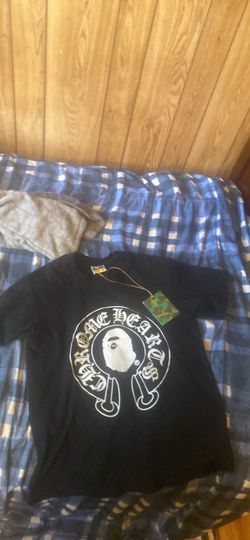 Bape chrome heart shirt