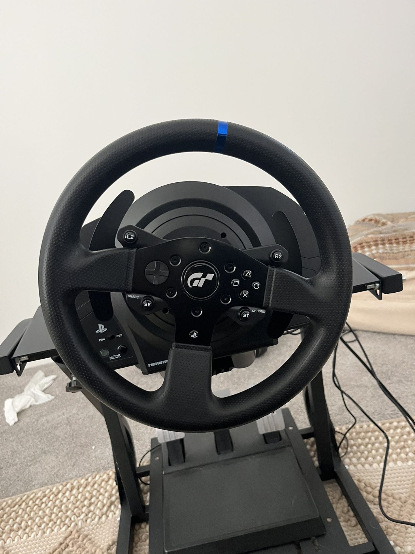Full Thrustmaster Racing Sim Bundle – T300RS GT + Shifter + E-Brake + Cockpit (PS Compatible)