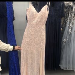 La Femme  Iridescent Prom Dress Sz 8