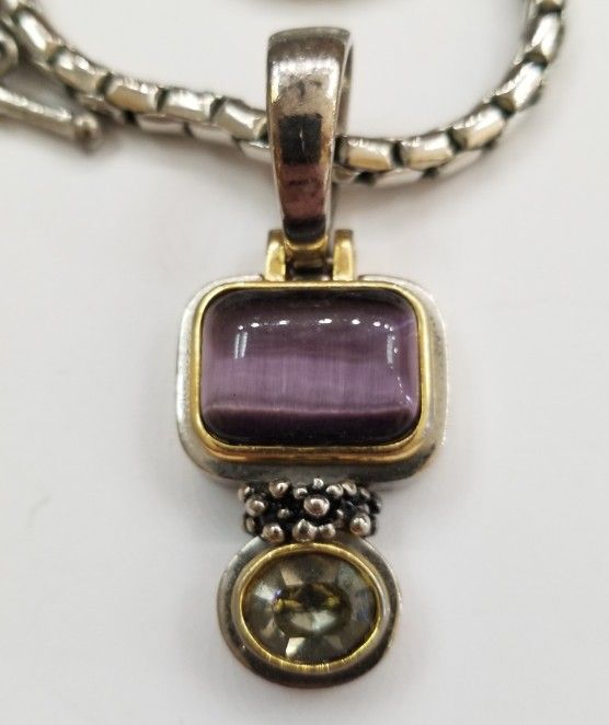 Two Tone Plated Pendant