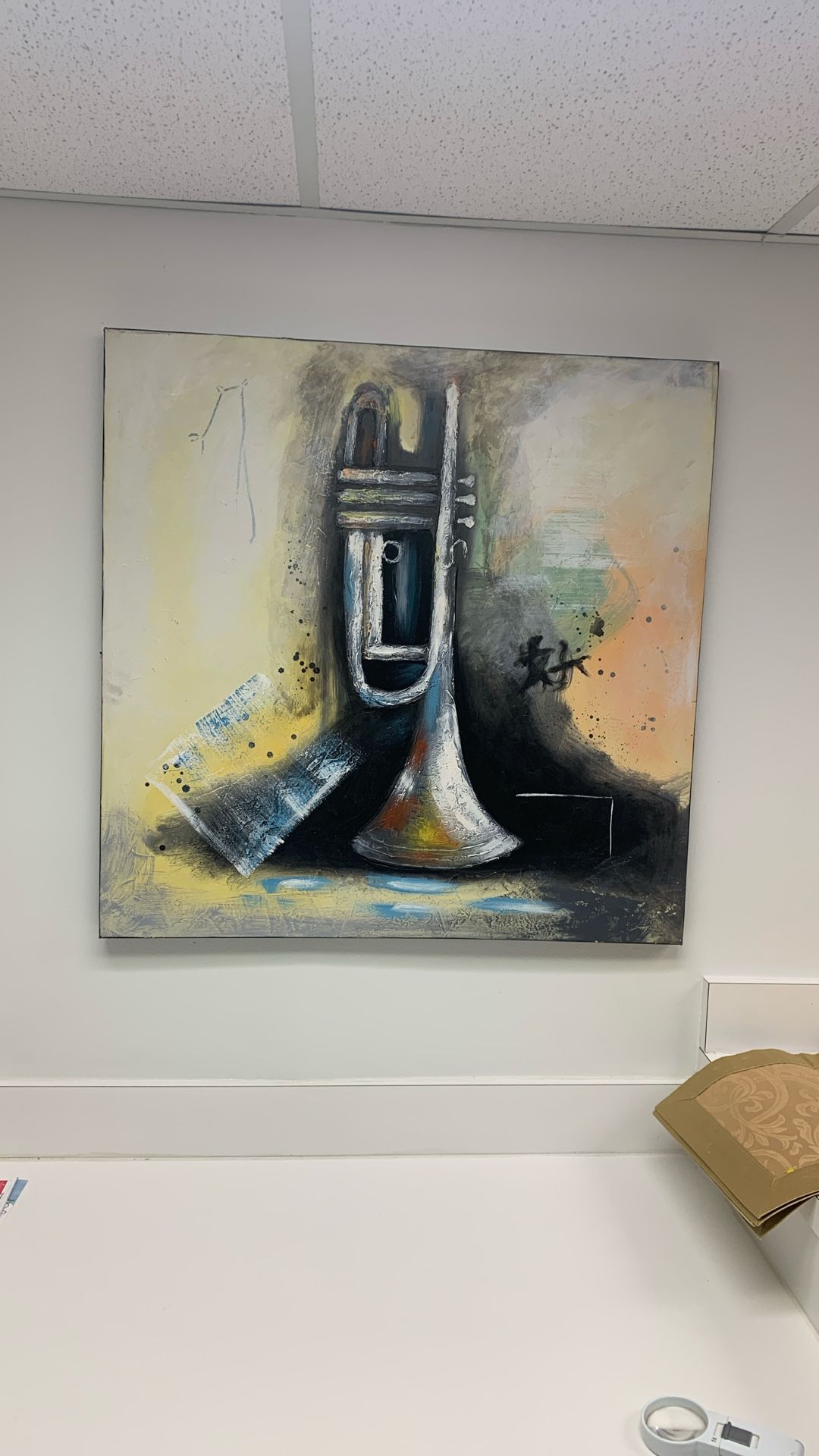 Canvas Trumpet Picture