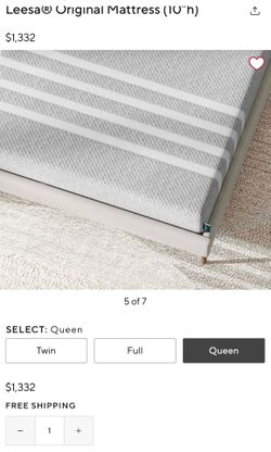 12"  Queen Size Mattress- Box Spring & Bed Frame Optional