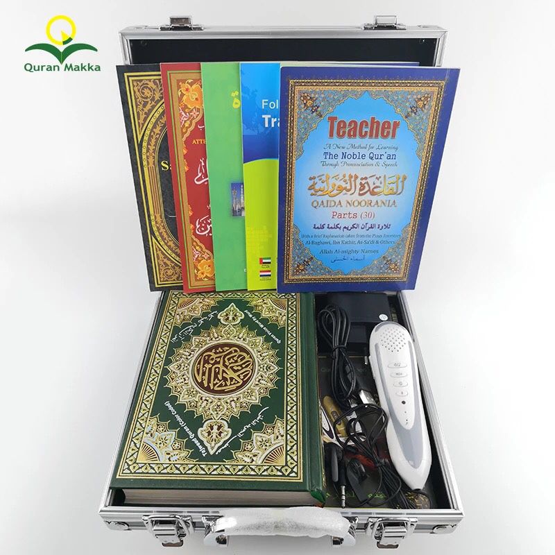 Quran Reading Pen- EQuan Islamic Smart Electronic Talking 8GB Word-by-Word Digital Holy Quran Pen Reader Downloading Many Reciters and Languages with