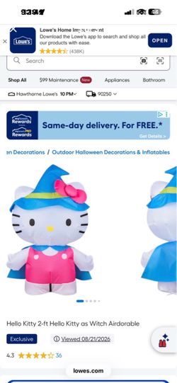 Hello kitty inflatable