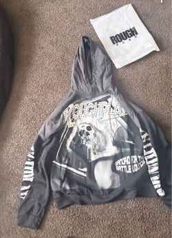 Black rough play hoodie